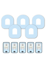 Blue Pastel Patches Matching Set for Omnipod diabetes CGMs and insulin pumps