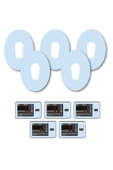 Blue Pastel Patches Matching Set for Dexcom G6 diabetes CGMs and insulin pumps