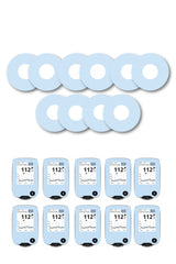Blue Pastel Patches Matching Set for Freestyle Libre diabetes CGMs and insulin pumps