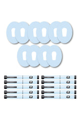 Blue Pastel Patches Matching Set for Dexcom G6 diabetes CGMs and insulin pumps
