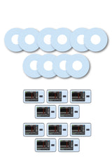Blue Pastel Patches Matching Set for Freestyle Libre diabetes CGMs and insulin pumps
