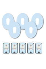 Blue Pastel Patches Matching Set for Dexcom G6 diabetes CGMs and insulin pumps