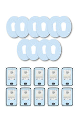 Blue Pastel Patches Matching Set for Dexcom G6 diabetes CGMs and insulin pumps