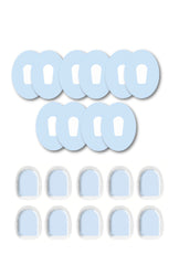 Blue Pastel Patches Matching Set for Dexcom G6 diabetes CGMs and insulin pumps