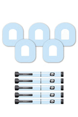Blue Pastel Patches Matching Set for Omnipod diabetes CGMs and insulin pumps