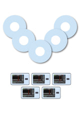 Blue Pastel Patches Matching Set for Freestyle Libre diabetes CGMs and insulin pumps