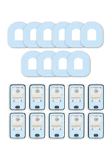 Blue Pastel Patches Matching Set for Omnipod diabetes CGMs and insulin pumps