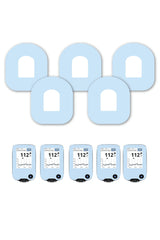 Blue Pastel Patches Matching Set for Omnipod diabetes CGMs and insulin pumps