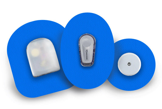 Blue Patch for Freestyle Libre 2 diabetes CGMs and insulin pumps
