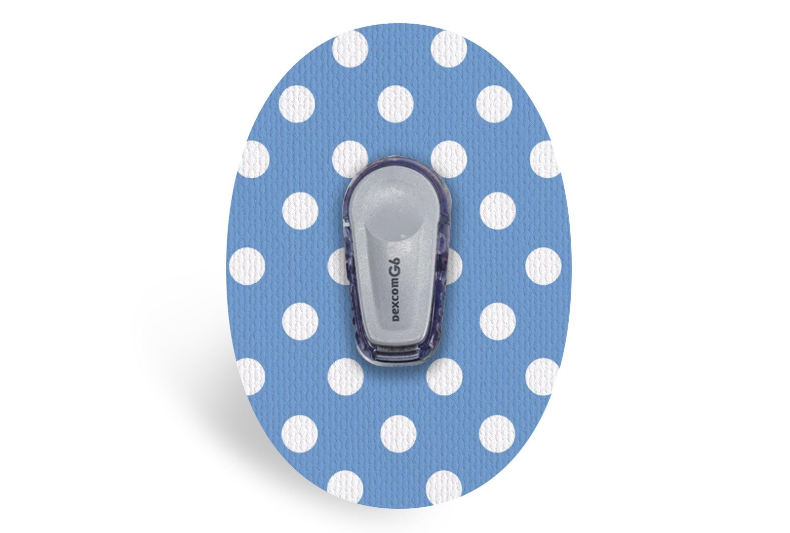 Blue Polka Dot Patch - Dexcom G6 / One for Dexcom G6 / One diabetes CGMs and insulin pumps