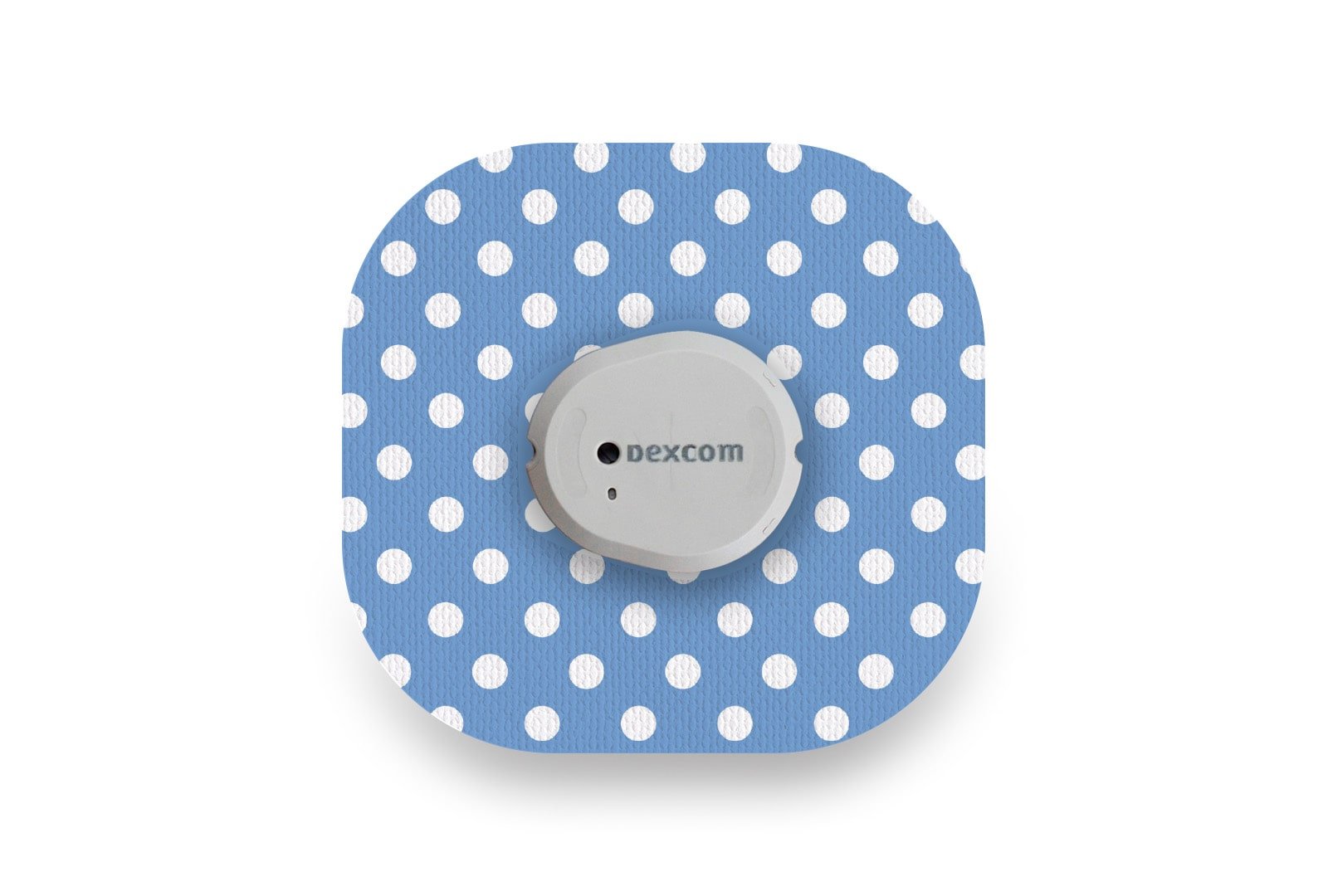 Blue Polka Dot Patch for Dexcom G7 / One+ diabetes CGMs and insulin pumps
