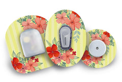 Bold Bloom Patch for Freestyle Libre 2 diabetes CGMs and insulin pumps