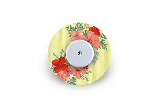 Bold Bloom Patch for Freestyle Libre 2 diabetes CGMs and insulin pumps