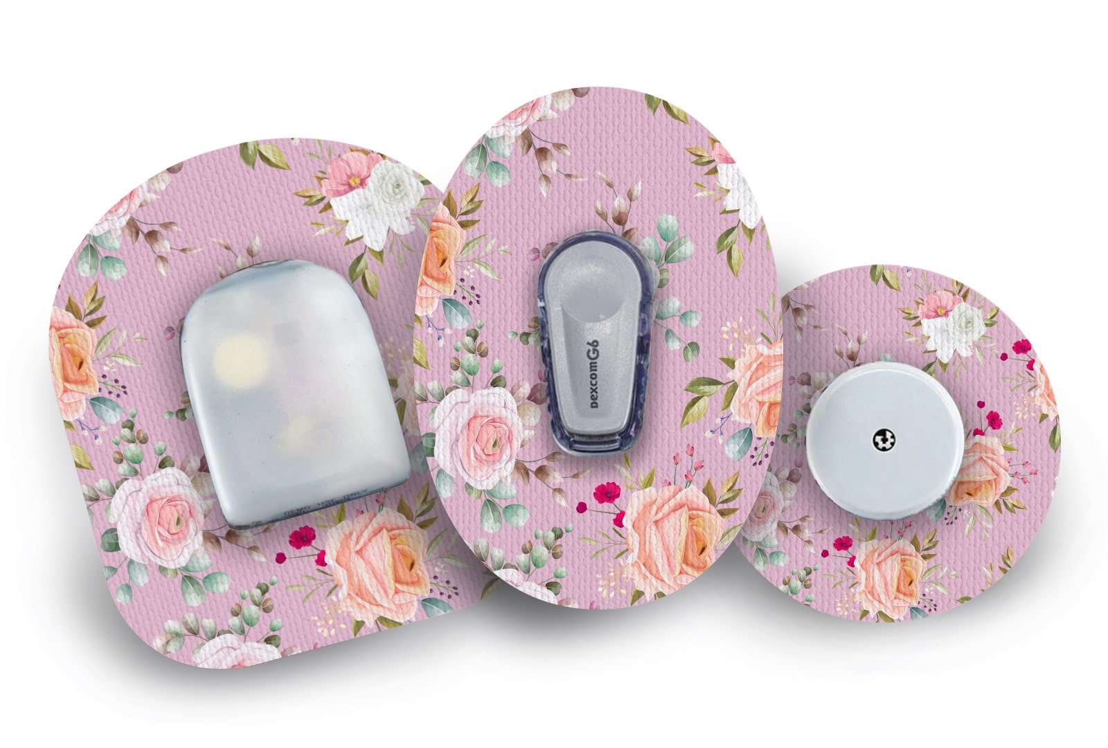 Botanical Bloom Patch for Freestyle Libre 2 diabetes CGMs and insulin pumps