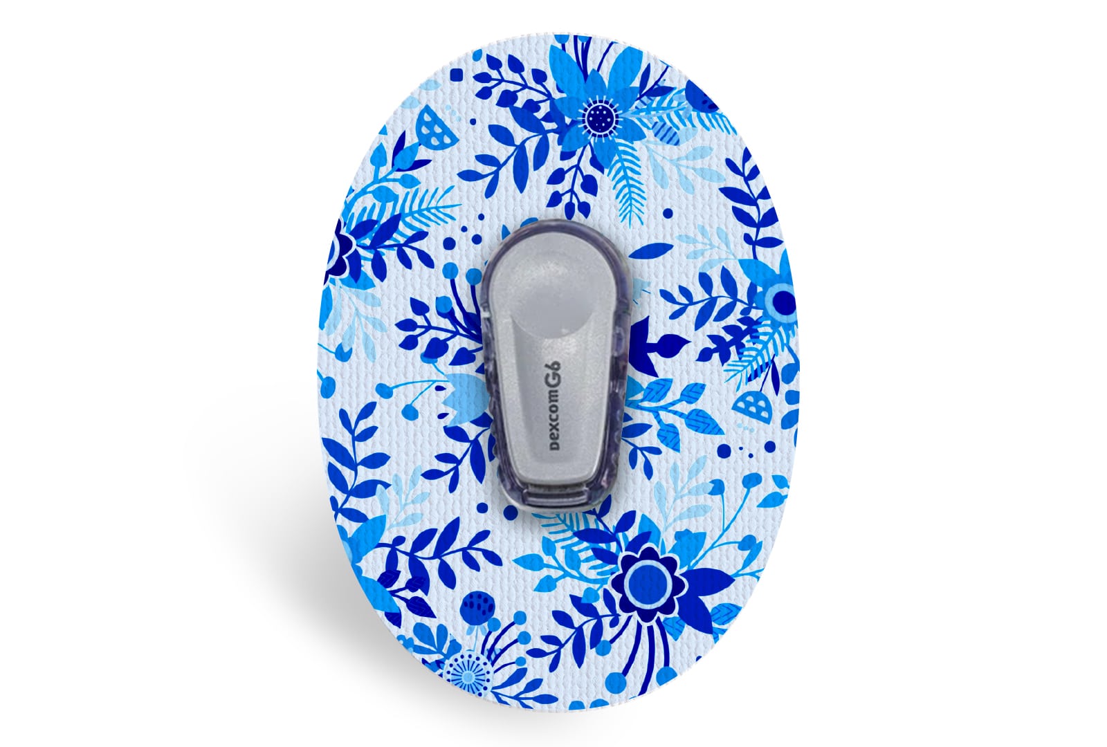 Bright Blue Bloom Patch - Dexcom G6 / One for Single diabetes CGMs and insulin pumps