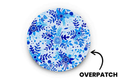 Bright Blue Bloom Patch for Overpatch diabetes CGMs and insulin pumps