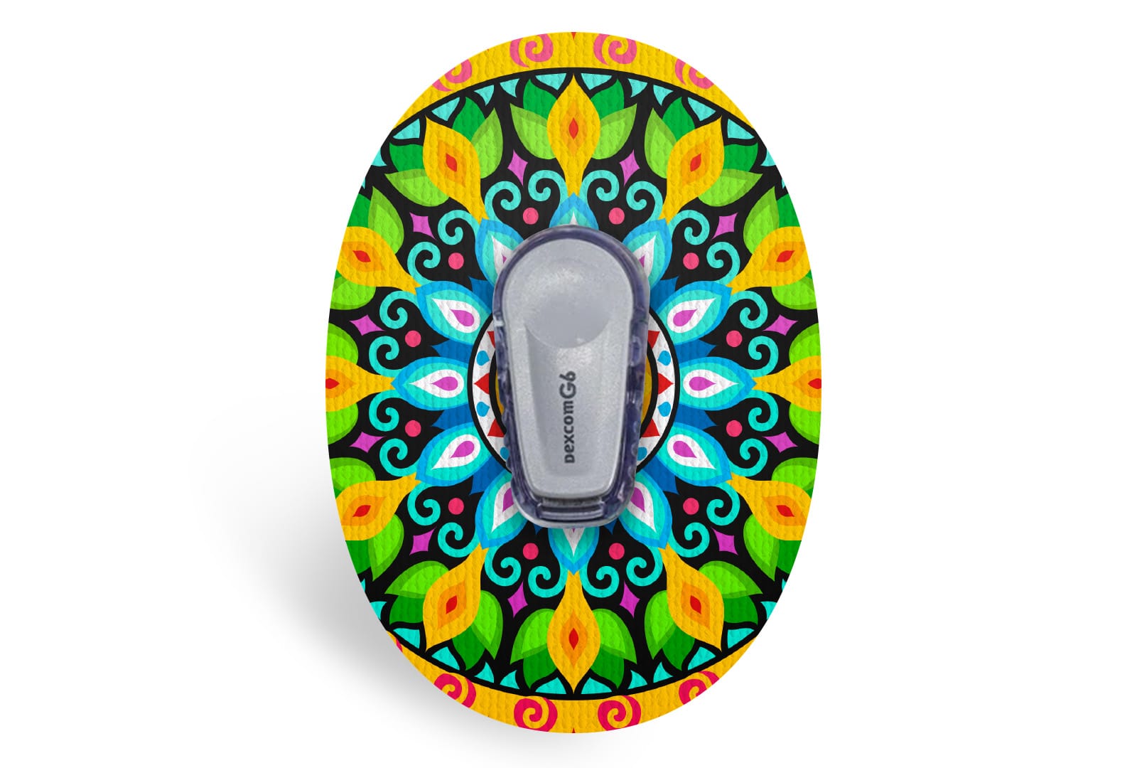 Bright Mandala Patch - Dexcom G6 / One for Single diabetes supplies and insulin pumps