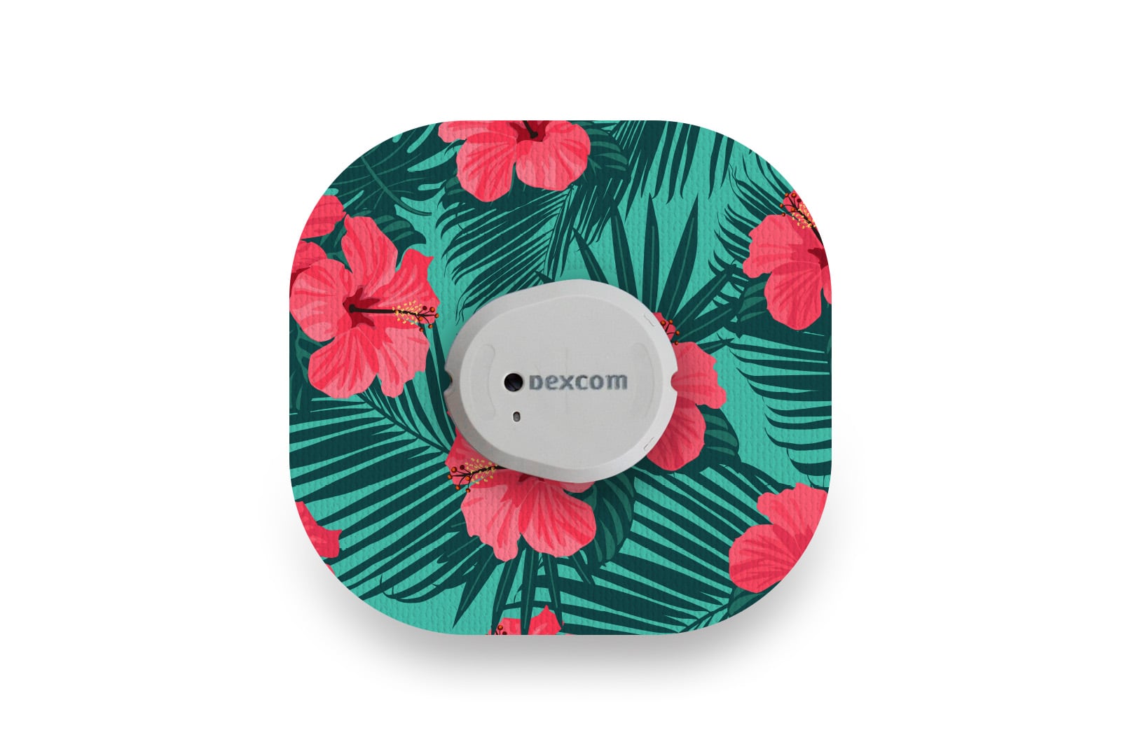 Bright Red Flowers Patch - Dexcom G7 / One+ for Single diabetes CGMs and insulin pumps