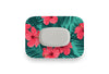 Bright Red Flowers Patch for GlucoRX Aidex diabetes CGMs and insulin pumps