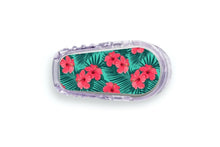  Bright Red Flowers Sticker - Dexcom Transmitter for diabetes CGMs and insulin pumps