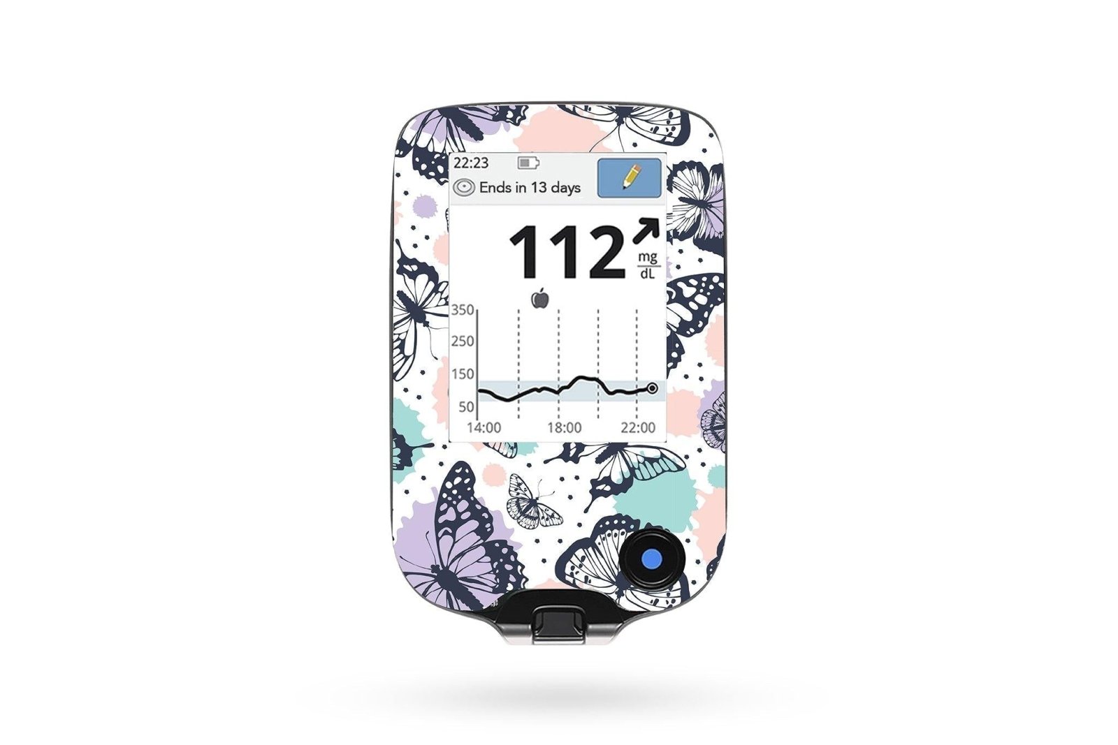Butterfly Sticker - Freestyle Libre Reader for diabetes CGMs and insulin pumps
