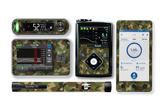 Camouflage Sticker for Novopen 4, 5, 6, or Echo diabetes CGMs and insulin pumps