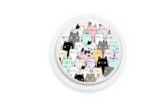 Cat Sticker - Freestyle Libre 1, 2, or 2+ for diabetes CGMs and insulin pumps