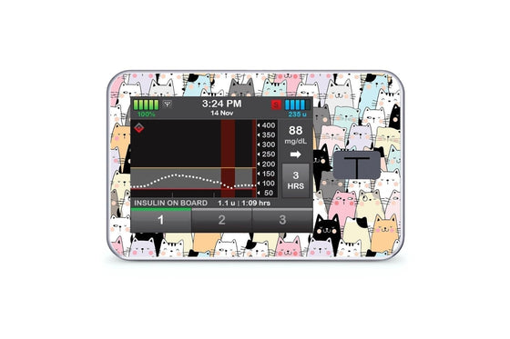 Cat Sticker - T-Slim for diabetes CGMs and insulin pumps