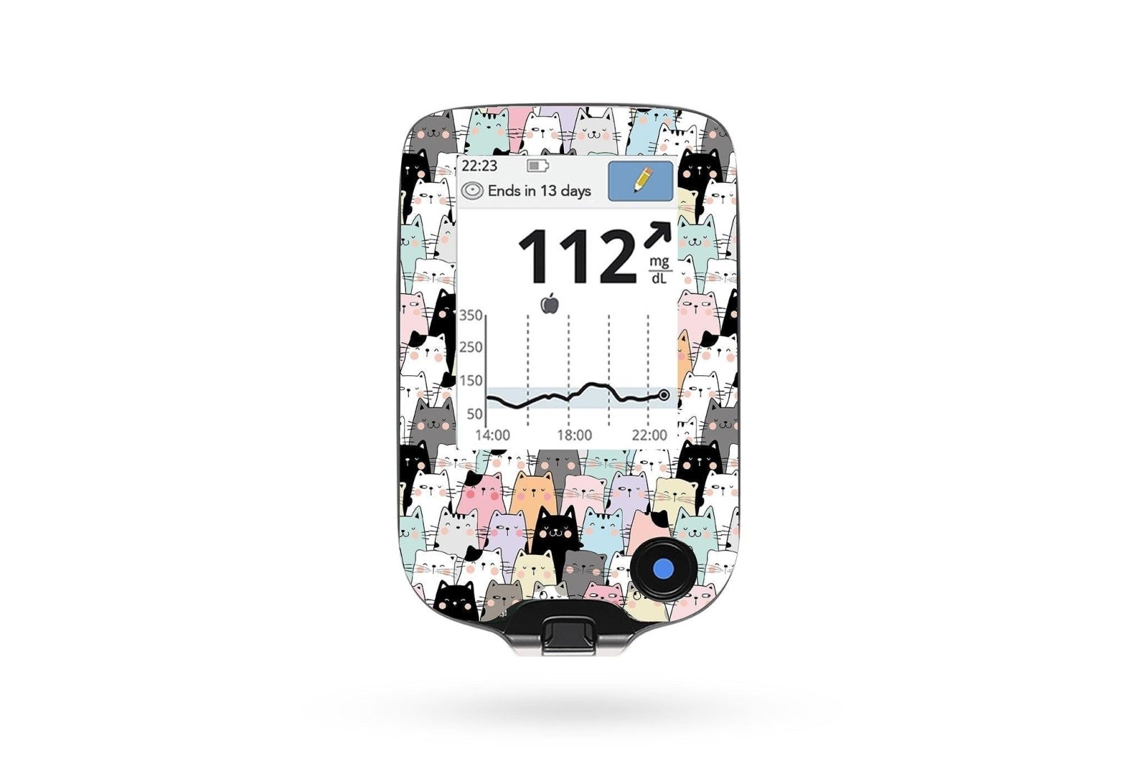 Cat Sticker for Freestyle Libre Reader diabetes CGMs and insulin pumps