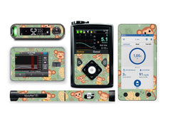 Cheeky Monkey Sticker for Novopen 4, 5, 6, or Echo diabetes supplies and insulin pumps