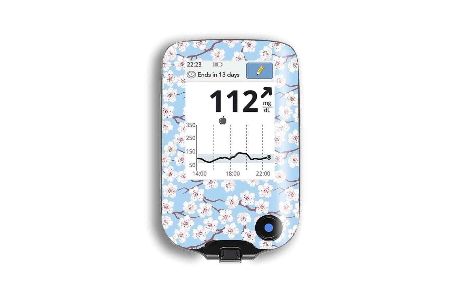 Cherry Blossom Sticker for Freestyle Libre Reader diabetes CGMs and insulin pumps