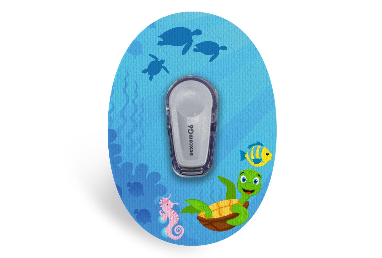 Chill Turtle Patch for Dexcom G6 / One diabetes CGMs and insulin pumps