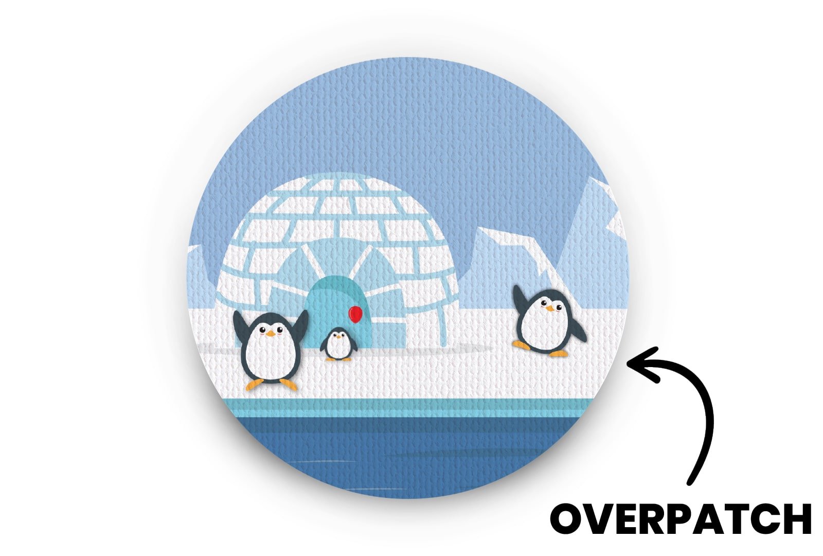 Chilly Penguin Patch for Freestyle Libre 3 diabetes CGMs and insulin pumps