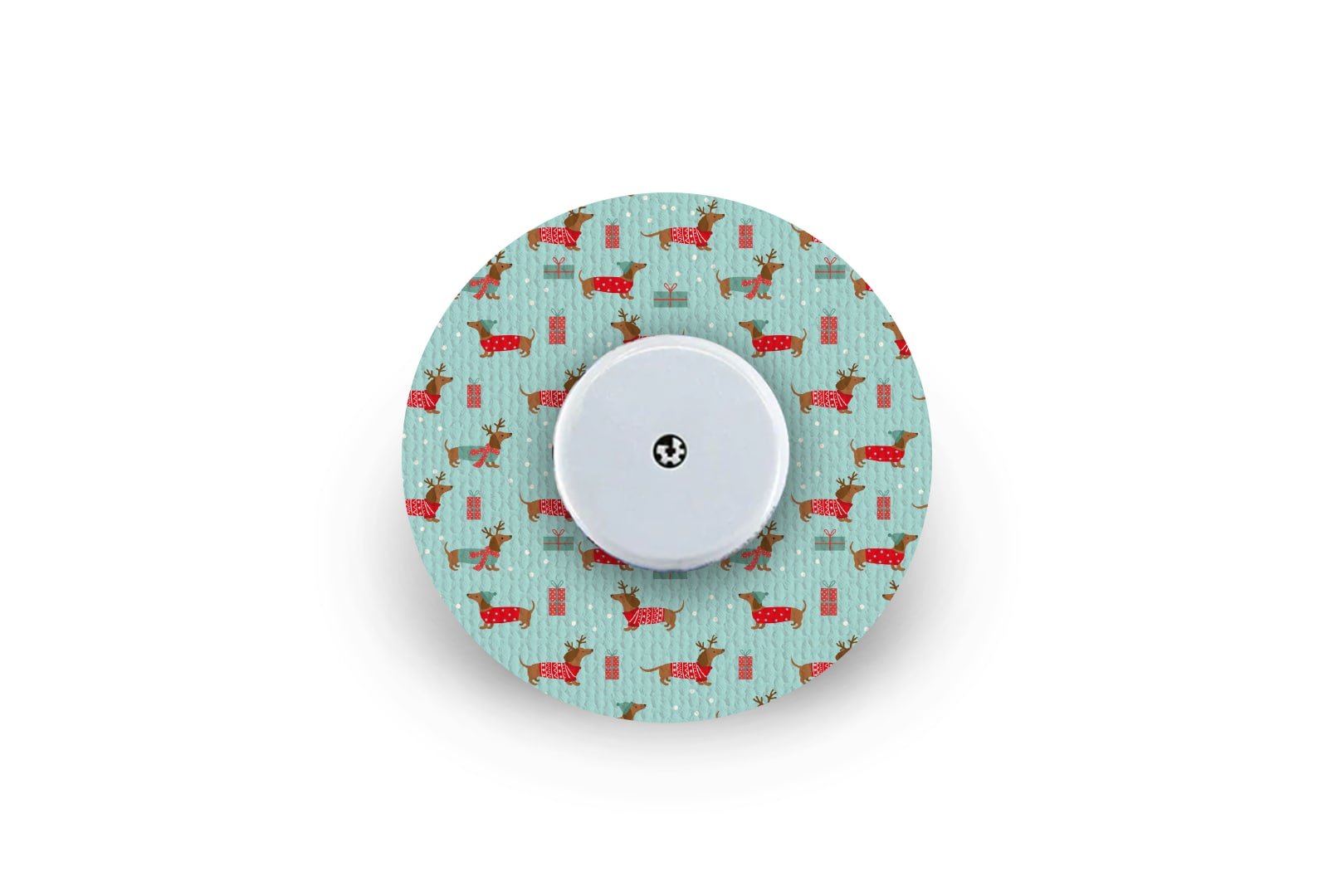 Christmas Puppy Patch for Freestyle Libre 2 diabetes CGMs and insulin pumps