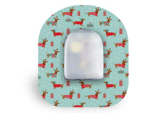 Christmas Puppy Patch for Omnipod diabetes CGMs and insulin pumps