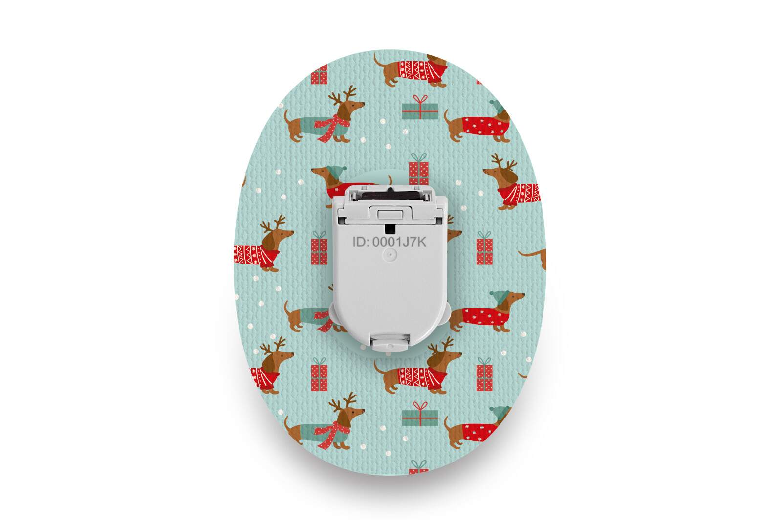 Christmas Puppy Patch for Glucomen Day diabetes CGMs and insulin pumps