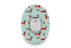 Christmas Puppy Patch for Glucomen Day diabetes CGMs and insulin pumps