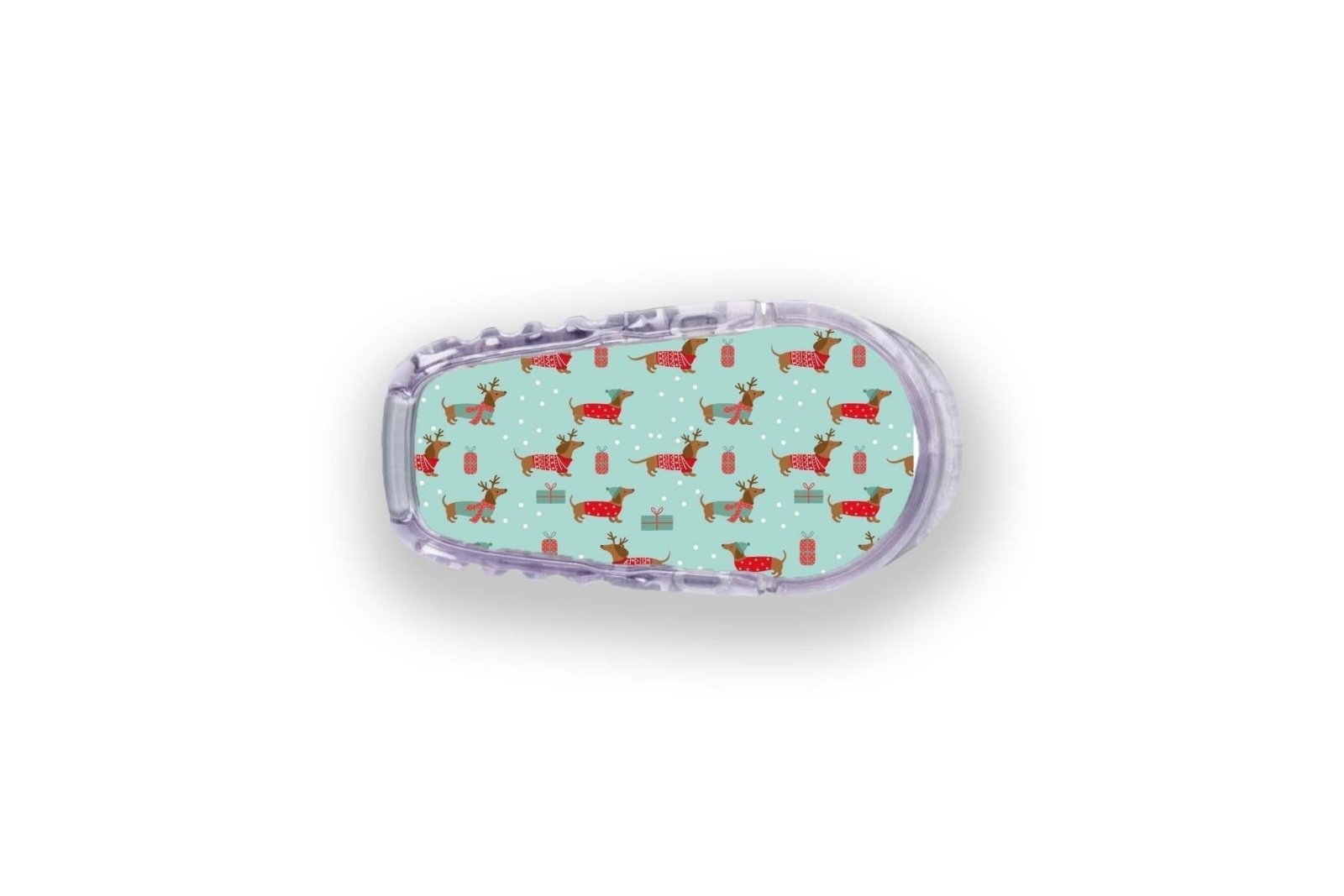 Christmas Puppy Sticker - Dexcom G6 / One Sensor for diabetes CGMs and insulin pumps