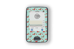 Christmas Puppy Stickers for Dexcom G6 / One Receiver diabetes CGMs and insulin pumps