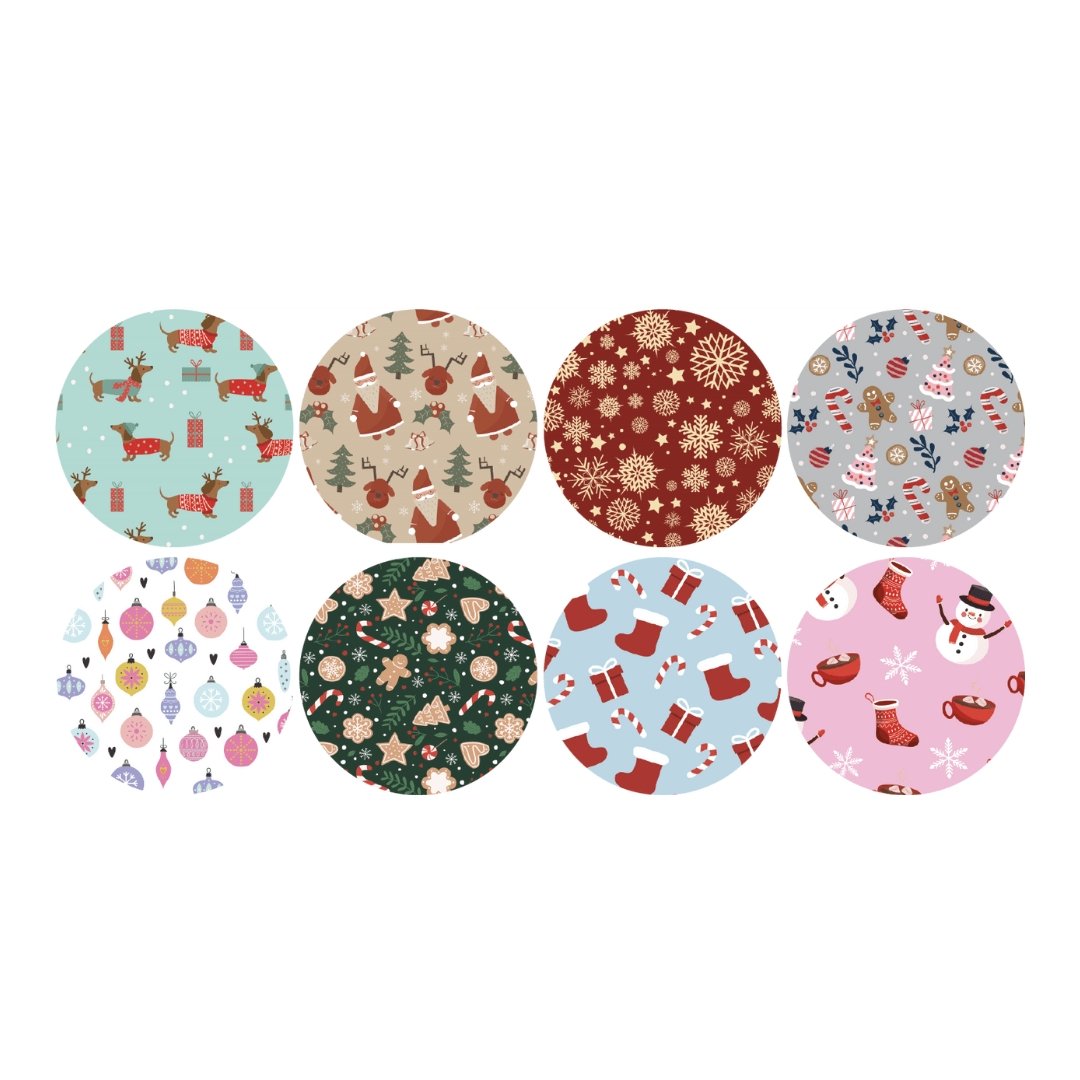 Christmas Sticker Sheet for Single Sheet diabetes CGMs and insulin pumps