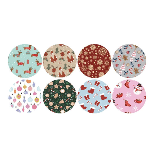 Christmas Sticker Sheet for Single Sheet diabetes CGMs and insulin pumps