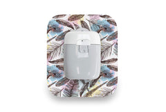 Colourful Feathers Patch - Medtrum Pump for Single diabetes CGMs and insulin pumps