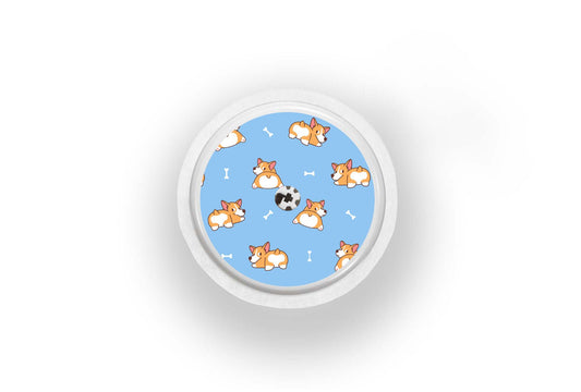Corgi Sticker - Freestyle Libre 1, 2, or 2+ for diabetes supplies and insulin pumps