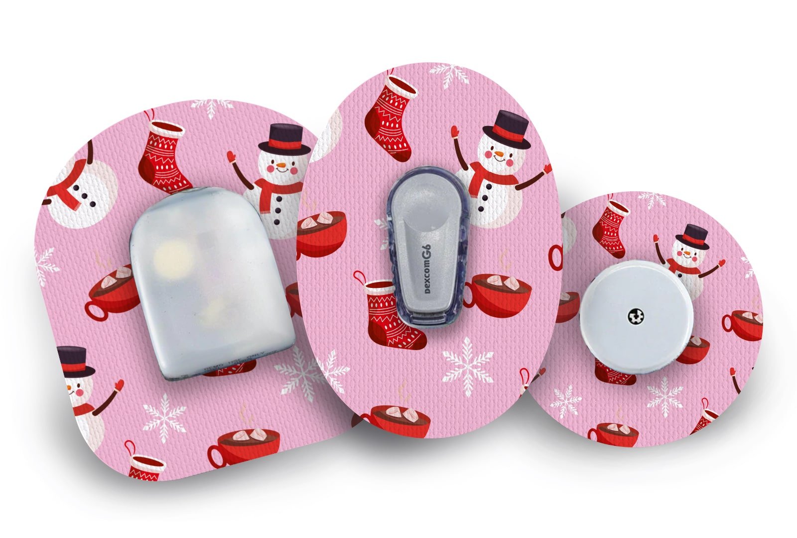 Cosy Christmas Patch for Freestyle Libre 2 diabetes CGMs and insulin pumps