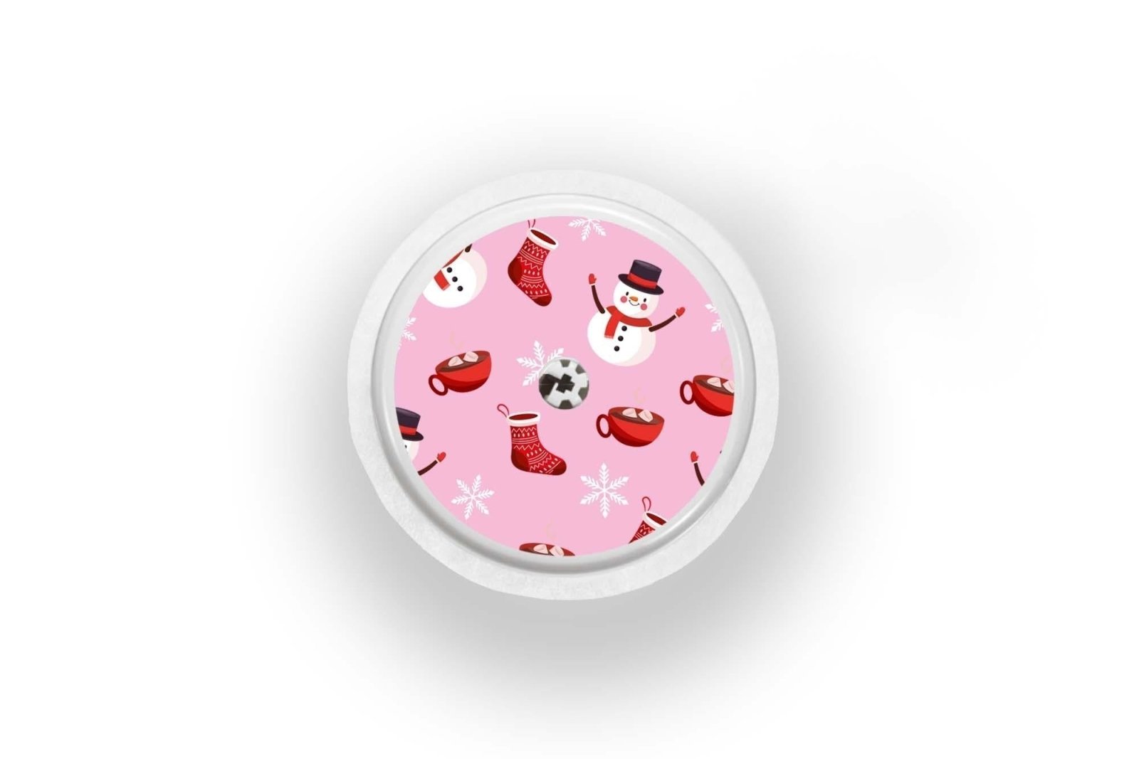 Cosy Christmas Sticker - Freestyle Libre 1, 2, or 2+ for diabetes CGMs and insulin pumps