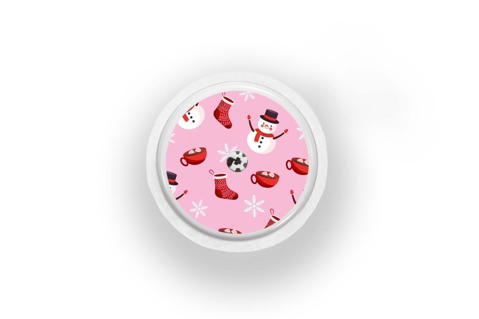 Cosy Christmas Stickers for Freestyle Libre 1, 2, or 2+ diabetes CGMs and insulin pumps