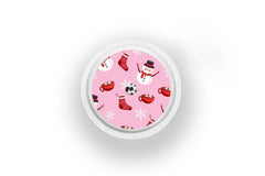 Cosy Christmas Stickers for Freestyle Libre 1, 2, or 2+ diabetes CGMs and insulin pumps