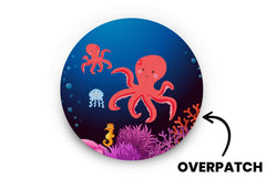 Cute Octopus Patch for Overpatch diabetes CGMs and insulin pumps