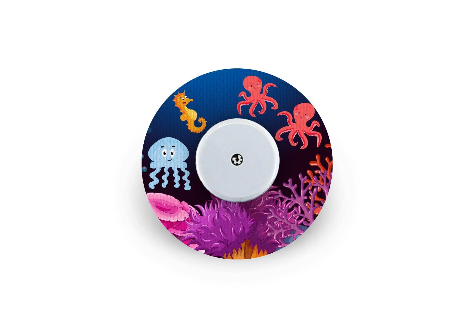 Cute Octopus Patch for Freestyle Libre 2 diabetes CGMs and insulin pumps