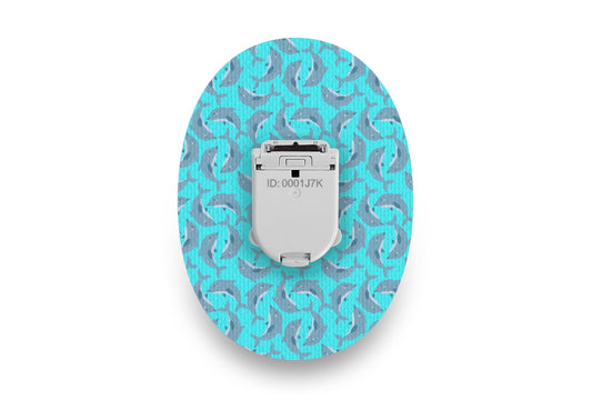 Dashing Dolphin Patch - Glucomen Day for Single diabetes CGMs and insulin pumps